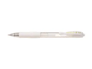 G-2 Pastel zselés toll, fehér, 0,32 mm, kinyomó mechanizmus, PILOT